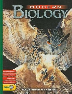   Biology by Rinehart and Winston Staff Holt 2002, Hardcover