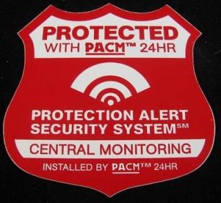 Home Security Alarm Stickers 1 Auto Alarm Decal   More Security 