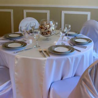 10 ivory satin table runners wedding decor bridal