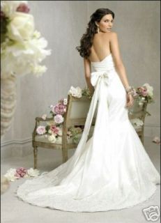 Silk Lace Mermaid Wedding Dress Jim Sash mdl# Hjelm 715