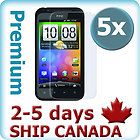 5x Screen Protector HTC Incredible S 4G Crystal Clear. Invisible LCD 