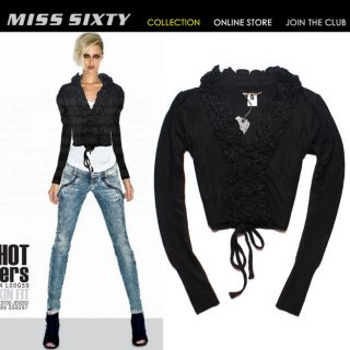 NEW Stunning Slim Lovable MISS SIXTY Ladys Cool Sweater Cardigan Knit 