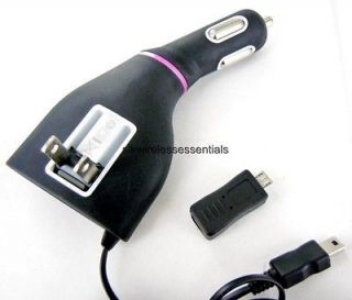 New Original OEM T Mobile Premium 2 in 1 Home/Wall+Car Charger+Micro 