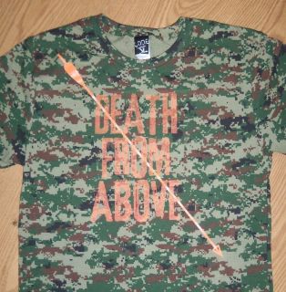   ABOVE camouflage blaze orange hunting archery treestand camo t shirt
