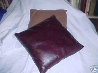 NEW GENUINE LEATHER PILLOWS  18   CHOICE OF COLORS
