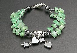 Magnetic Bracelet Hematite Bead Heart Star Silver Therapy Stone Free 