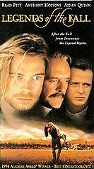 Legends of the Fall (VHS, 1995)Anthony Hopkins, Aidan Quinn, Brad Pitt