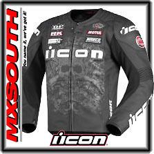 Icon OVERLORD PRIME HERO Leather Jacket Black Size S