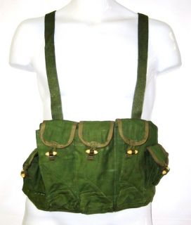 VINTAGE VIET CONG STYLE 3 MAG CHINESE CHEST RIG