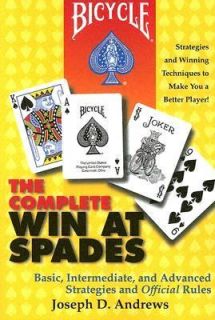 The Complete Win at Spades by Joseph D. Andrews 2000, Paperback