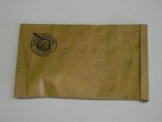 Genuine Indian Motorcycle Parts with Indian Logo Envelope Unopened (GS