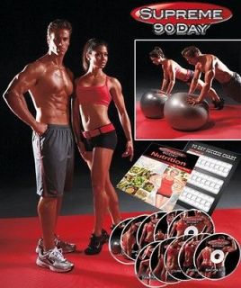 SUPREME 90 DAY INSANE WORKOUT SYSTEM 10DVDs P X CARDIO WEIGHT LOSS