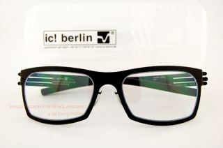 Brand New IC! BERLIN Eyeglasses Frames Model Urban Color Black Men 
