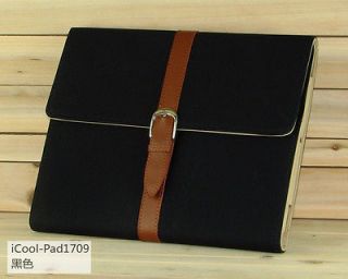New Black Magnetic Stand Leather Smart Cover Hard Case for iPad 2 New 