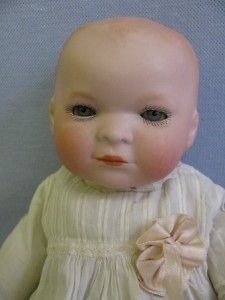 12 Antique Bisque Doll CHARACTER BABY Germany No.0 Factory Clothes 