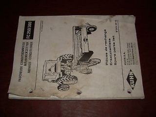 kuhn fc 250 300 mower conditioner parts list catalog time