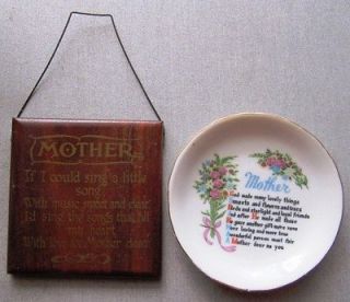 WALL ORNAMENTS/WALL HANGINGS  MOTHER PLATE+WOODEN WALL HANGING/STAND 