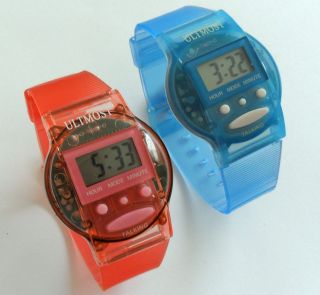 Qty 1 Talking Watch with Alarm, Spanish or English