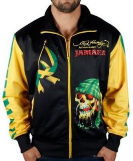 ED HARDY JAMAICA TRACK JACKET  with RHINESTONES $150+ VAL NOW $50 OFF 