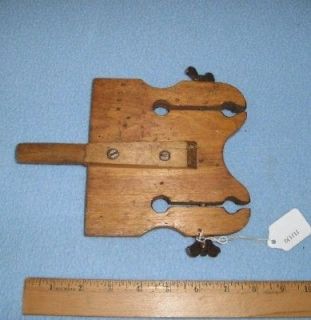 Unmarked Wooden Ice Skate Sharpening Clamp Part 1/2