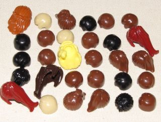   LOT OF 30 HAIR PIECES TOWN WIGS FOR MINIFIGS BLACK BROWN BLONDE PARTS