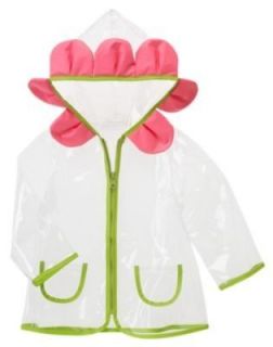 GYMBOREE Growing Flowers Clear Rain Coat Jacket w/Flower Petal Hood 6 