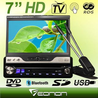   LCD Touch TV 1Din In Dash Car Stereo DVD Player FM Radio USB