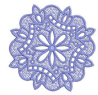14 English Snowflakes n Doilies   FSL Lace Machine Embroidery Design 