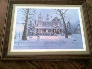 JESSE BARNES PRINT FROST and GINGERBREAD (1989) Signed by artist 