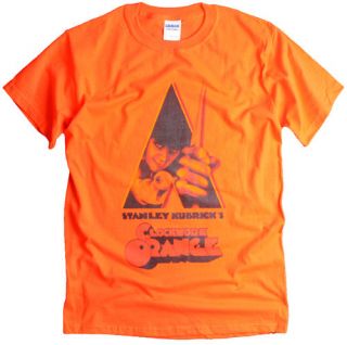 clockwork orange color stanley kubrick orange t shirt