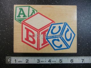 BABY BLOCKS TOYS RUBBER STAMPEDE Rubber Stamp #1631