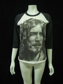 Vintage Rock Re Printed Robert Plant LED ZEPPELIN Jersey T Shirt 