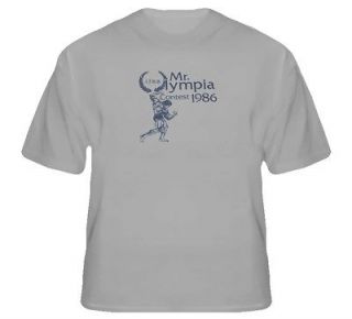 Mr. Olympia Bodybuilding Competition Arnold 1986 Vintage T Shirt