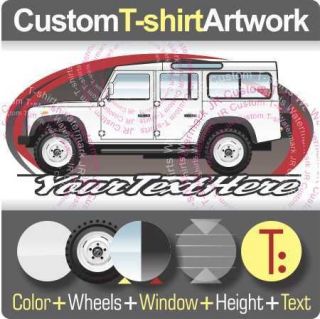 Custom T shirt for Land Rover Defender 90 110 130 V8 Discovery Tomb 