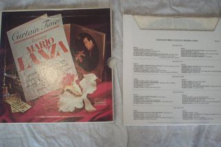 Mario Lanza*Curtain Time Starring Mario Lanza* 5 Record Box Set 33 rpm