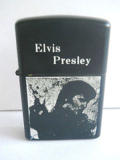 Vintage ELVIS PRESLEY Black Kingsway Cigarette Lighter