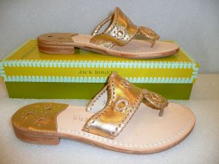 Jack Rogers Navajo gold sandals SZ 6 7 8 9 10 NIB