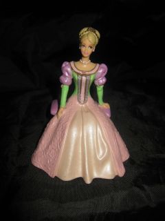 Barbie Pvc Doll Sat on Chair Figure Cupcake Cake Topper Toy Figure