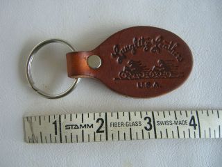   Langlitz Leathers Key Ring Holder Brown Leather USA Choice Cowhide