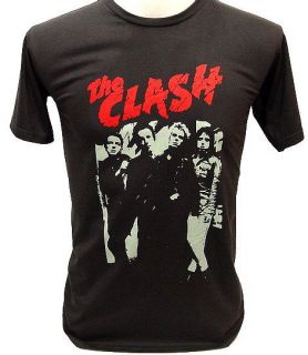 the clash 80s uk concert vintage punk rock t shirt