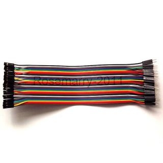 40PCS Dupont Wire Color Jumper Cable 2.54mm 1P 1P Male Female For 