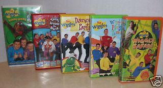 The Wiggles VHS Wiggly Safari   Wiggly Play Time  Dance Party 