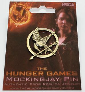 Mockingjay Bird Pin Badge   Antique Bronze effect  The Hunger Games 