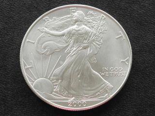 2000 liberty walking american silver eagle dollar coin time left