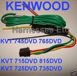 kenwood 8 pin power wire harness kvt 715dvd 815dvd moni