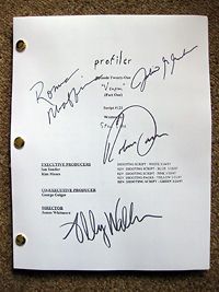Profiler cast signed script Ally Walker Julian McMahon