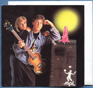PAUL & LINDA McCARTNEY Birthday Card promo Tripping The Live Fantastic 