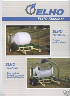 2003 ELHO SIDELINER BALE WRAPPER BROCHURE