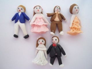 Pcs Dollhouse Miniatures Supply Handmade Home Art Decor People 