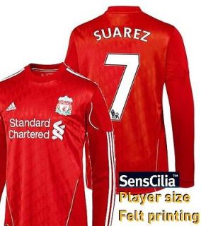 Jersey Shirt Adidas FC Liverpool tg Long Sleeves 2011 2012 Home Suarez 